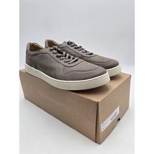 Nisolo Shoes Mens‎ Size 11.5 Gray Beto Go-To Court Casual Leather Sneaker New